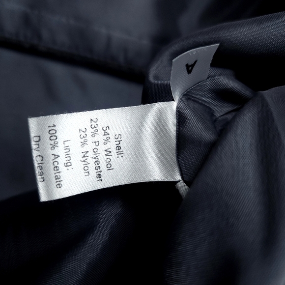 Loft Grey Wool Button Front Skirt Sz 2 Petite - Picture 11 of 11